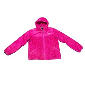 The North Face Pink Fleece Hooded Jacket Size Large Girl’s